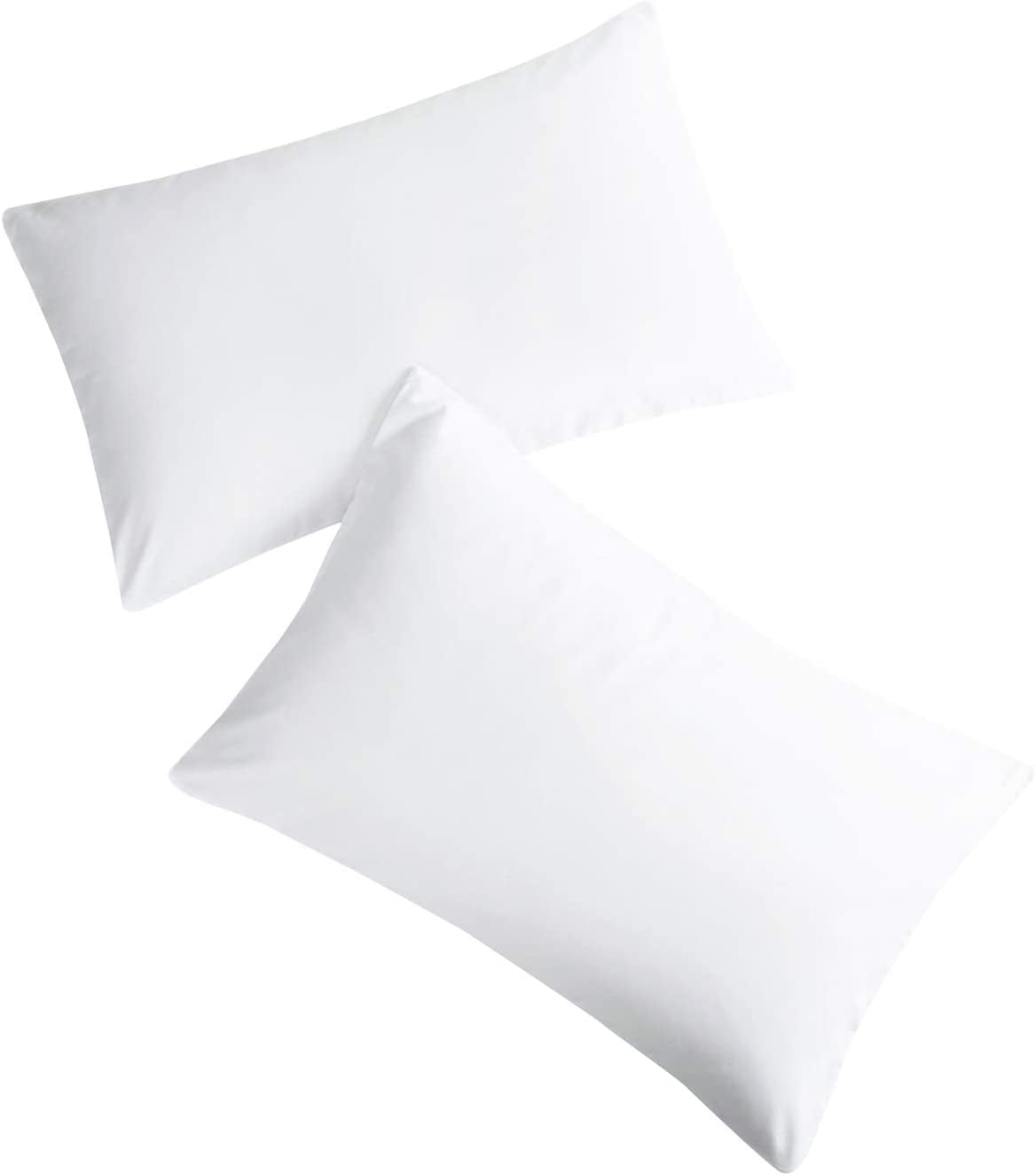 - Pair of Standard Pillowcases, 1000TC Ultra Soft Microfiber (White, Standard Size 48X74 Cm)